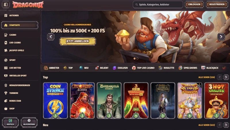 Read more about the article Découvrez l’univers de Dragonia Casino, la référence en ligne en France